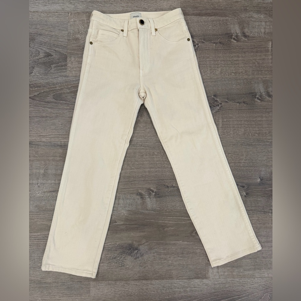 Khaite jeans size 24 cream